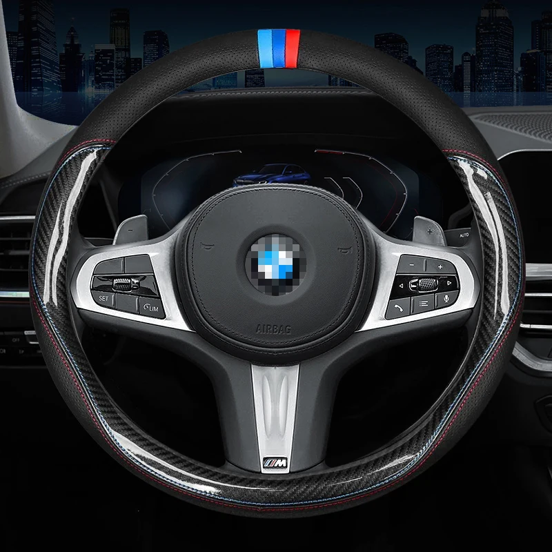 Carbon Fiber Cow Leather Steering Wheel Cover For BMW E90 F01 F06 F10 F15 F16 F20 F21 F25 F26 F30 F32 F80 F82 2019 2018 2017
Carbon Fiber Cow Leather Steering Wheel Cover For BMW E90 F01 F06 F10 F15 F16 F20 F21 F25 F26 F30 F32 F80 F82 2019 2018 2017