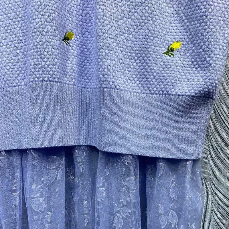 SEQINYY Casual Midi Dress 2020 Spring Autumn New Fashion Design Women Long Sleeve Lace Knitting Loose Pineapple Embroidery
SEQINYY Casual Midi Dress 2020 Spring Autumn New Fashion Design Women Long Sleeve Lace Knitting Loose Pineapple Embroidery