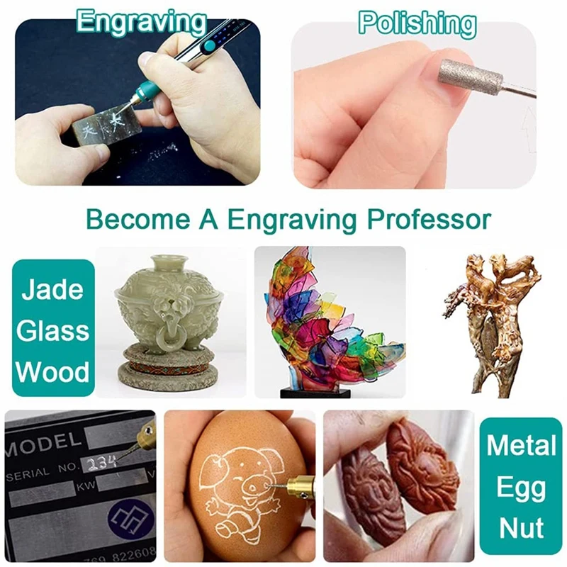 Engraving Machines Mini Electric Engraver Etching Pen Cordless Rotary Tool for Jewelry Glass Wood Ceramic Metal Plastic
Engraving Machines Mini Electric Engraver Etching Pen Cordless Rotary Tool for Jewelry Glass Wood Ceramic Metal Plastic