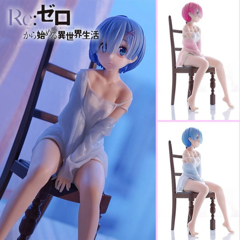17cm Anime Figure Re:Life In A Different World From Zero Kawaii Pajamas Rem Ram with Chair PVC Doll Collection Model Toys Decor
17cm Anime Figure Re:Life In A Different World From Zero Kawaii Pajamas Rem Ram with Chair PVC Doll Collection Model Toys Decor