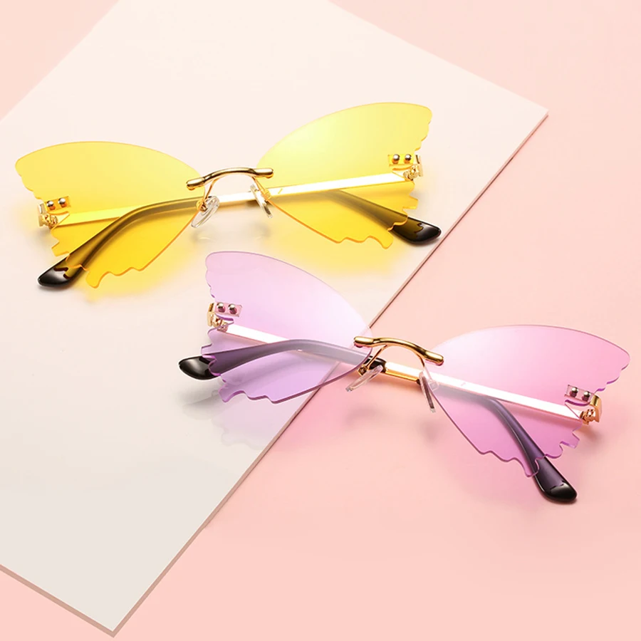 2020 Butterfly Sunglasses Women Brand Fashion Rimless Gradient Mirrors Sun Glasses Trending Party Cat Eye Mirror Eyewear UV400
2020 Butterfly Sunglasses Women Brand Fashion Rimless Gradient Mirrors Sun Glasses Trending Party Cat Eye Mirror Eyewear UV400