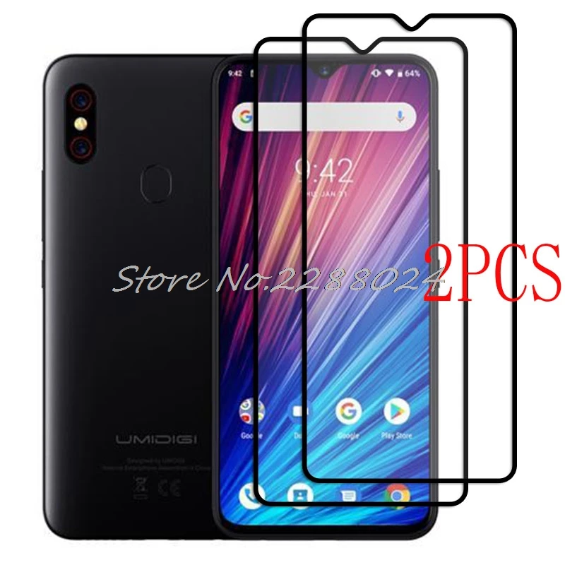 Защитное стекло для UMIDIGI F1 Play закаленное с полным покрытием 2 шт. | Мобильные