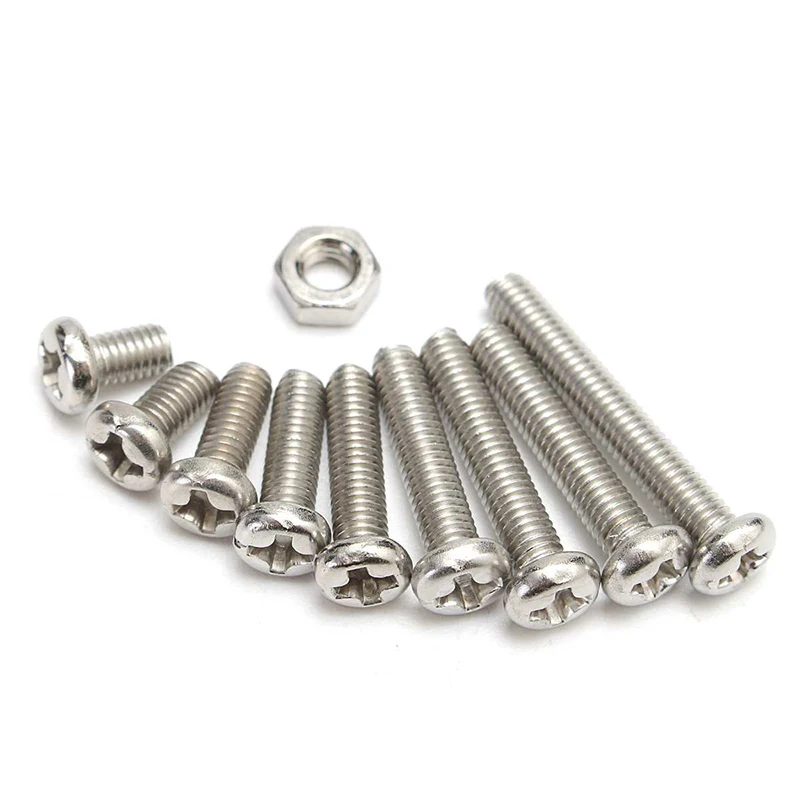 340pcs Boxed M3 A2 Stainless Steel Cross-head Screw Nuts Bolt Assortment Kit Stainless Steel Cross Pan Head Screw Nut Combinatio
340pcs Boxed M3 A2 Stainless Steel Cross-head Screw Nuts Bolt Assortment Kit Stainless Steel Cross Pan Head Screw Nut Combinatio