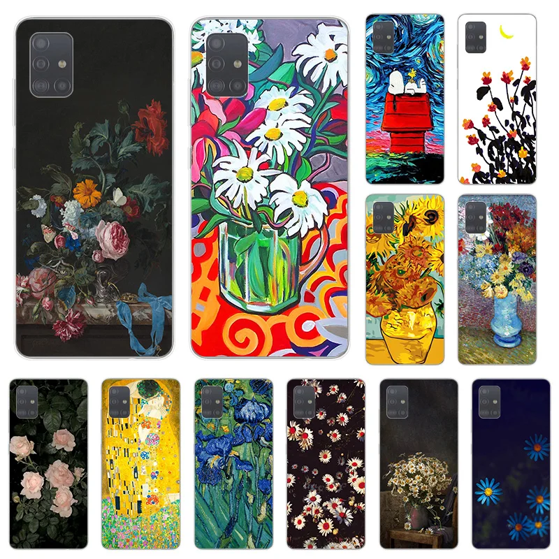 Starry Night Daisy Art Sunflower Soft TPU Phone Case For Samsung M51 A21 A22 A32 M11 M30S M31S M21 S8 S21 Note 10 9 8 Cover 
Starry Night Daisy Art Sunflower Soft TPU Phone Case For Samsung M51 A21 A22 A32 M11 M30S M31S M21 S8 S21 Note 10 9 8 Cover