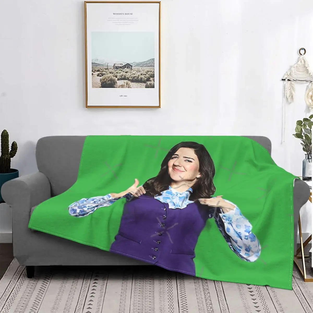 

Beverly The Good Place-manta a cuadros para cama, colcha para sofá, manta de verano, colcha de verano, 135