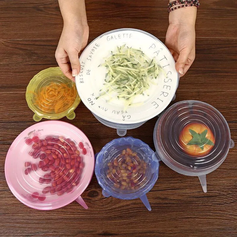 6 Pcs/Set Food Silicone Cover Cap Universal Silicone Lids For Cookware Bowl Reusable Stretch Lids Kitchen Accessories
6 Pcs/Set Food Silicone Cover Cap Universal Silicone Lids For Cookware Bowl Reusable Stretch Lids Kitchen Accessories