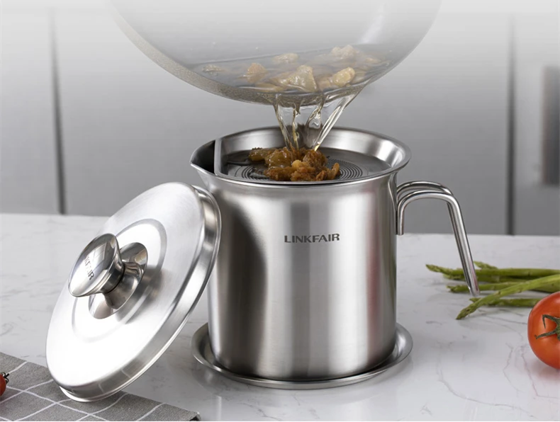 LINKFAIR Oil Filter Pot Kitchen House Large Capacity Filter Oil Slag Oil Separator Oil Bottle Multi-function Kitchen Filter Pot
LINKFAIR Oil Filter Pot Kitchen House Large Capacity Filter Oil Slag Oil Separator Oil Bottle Multi-function Kitchen Filter Pot
