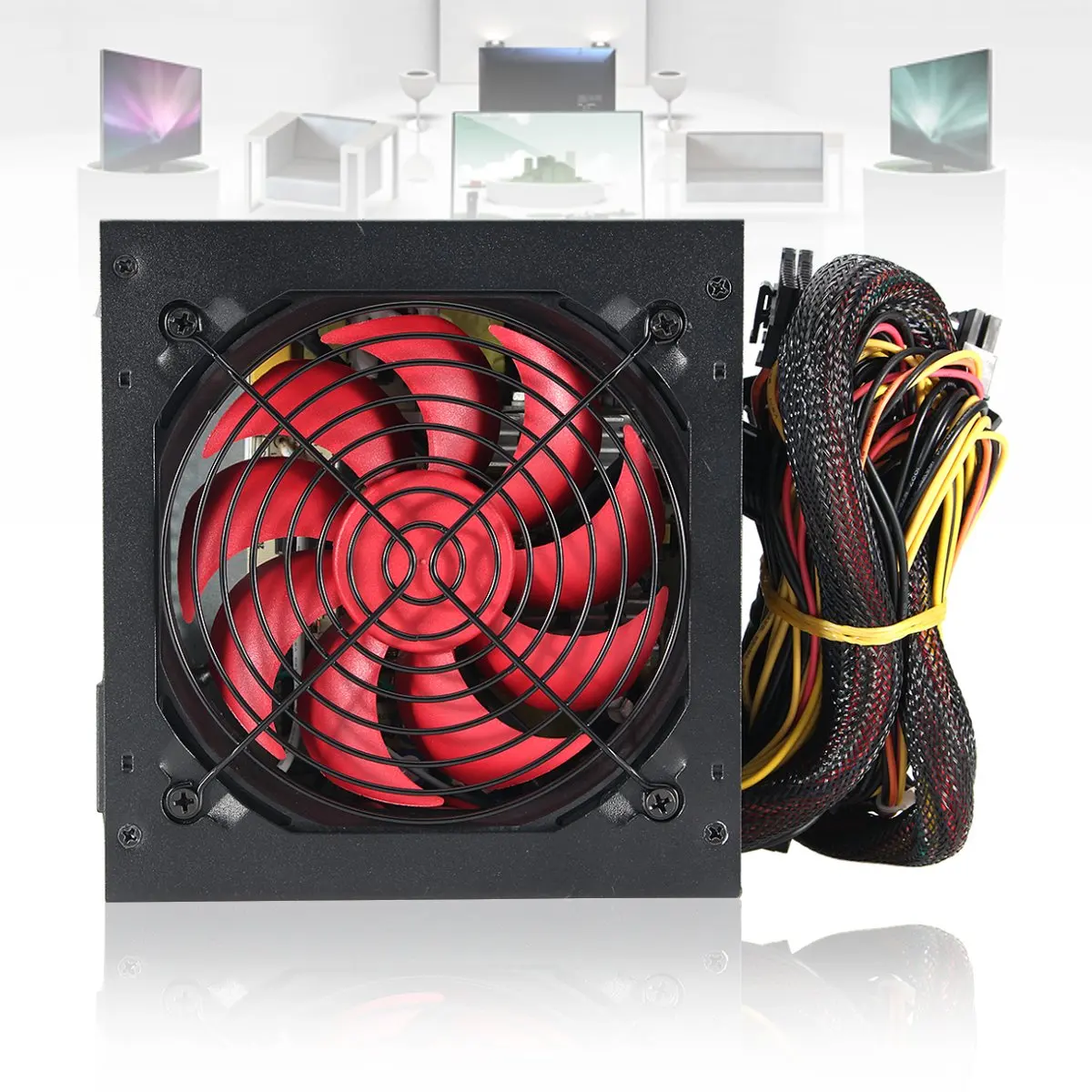 NEW 800 Watt 800W PC Computer Power Supply Computer PC CPU Power Supply 20+4-pin 12cm Fans ATX 12V Molex PCIE w/ SATA PCI
NEW 800 Watt 800W PC Computer Power Supply Computer PC CPU Power Supply 20+4-pin 12cm Fans ATX 12V Molex PCIE w/ SATA PCI