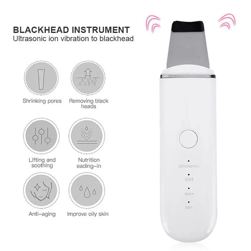 White ABS Face Beauty Apparatus Blackhead Removal Equipment Fashion Black Head Cleaner Skin Care Effective Clean Four Modes
White ABS Face Beauty Apparatus Blackhead Removal Equipment Fashion Black Head Cleaner Skin Care Effective Clean Four Modes