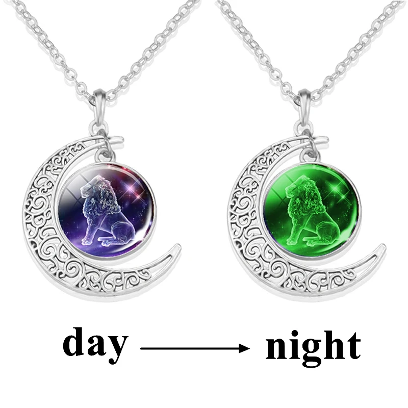 Luminous 12 Zodiac Signs Crescent Moon Necklace Fashion Jewelry for Women Aries Taurus Gemini Cancer Aquarius Pisces Necklace
Luminous 12 Zodiac Signs Crescent Moon Necklace Fashion Jewelry for Women Aries Taurus Gemini Cancer Aquarius Pisces Necklace