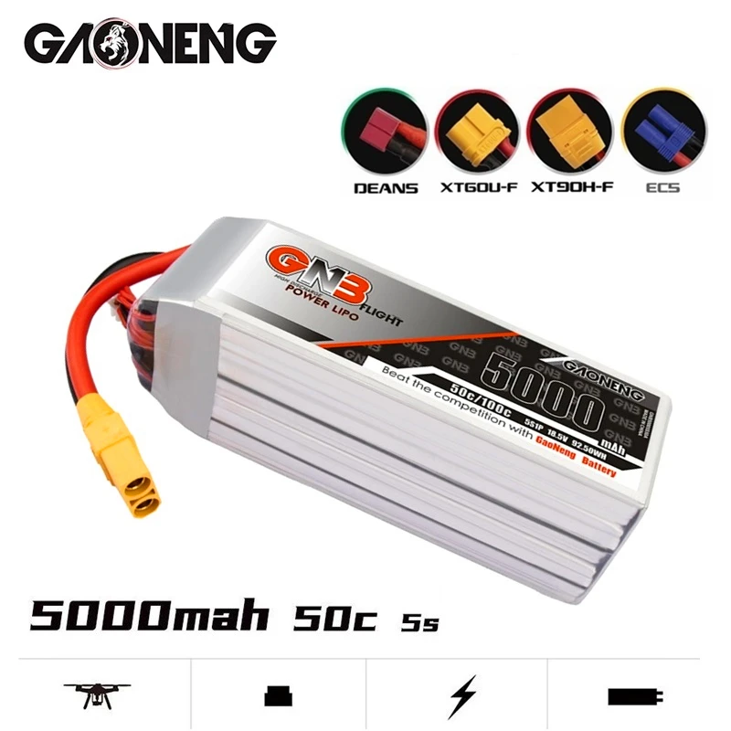 1 шт. GNB 5S 18,5 в 5000 мАч 50C/100C HV LiPo батарея для FPV дрона RC вертолета автомобиля лодки RC части с T/XT30/XT60/XT90 вилкой
1 шт. GNB 5S 18,5 в 5000 мАч 50C/100C HV LiPo батарея для FPV дрона RC вертолета автомобиля лодки RC части с T/XT30/XT60/XT90 вилкой