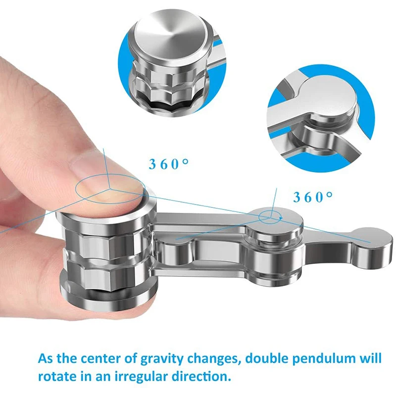 Chaos Pendulum Double Pendulum Fingertip Spinning Top Gifts Adult Decompression Gravity Hand Spinner Fidget
Chaos Pendulum Double Pendulum Fingertip Spinning Top Gifts Adult Decompression Gravity Hand Spinner Fidget