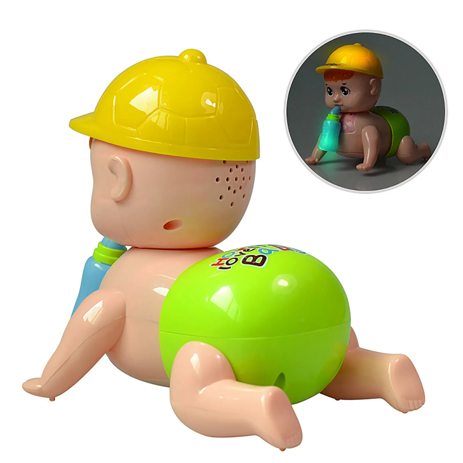 Doll Toys Crawling Dolls Play Toys Cartoon Baby Yellow Hat Music Lights Electrical Infant Kids Parent-child Interactive Jouet
Doll Toys Crawling Dolls Play Toys Cartoon Baby Yellow Hat Music Lights Electrical Infant Kids Parent-child Interactive Jouet