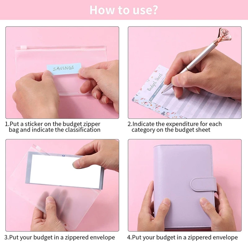 A6 Binder Budget Envelopes Money Envelopes,Budget Binder with Cash Envelopes for Budgeting,PU Leather Notebook
A6 Binder Budget Envelopes Money Envelopes,Budget Binder with Cash Envelopes for Budgeting,PU Leather Notebook