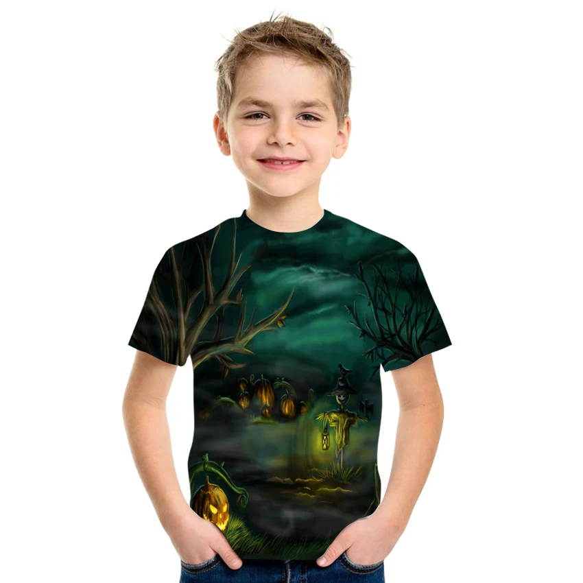 Funny Halloween Cosplay Children's T-Shirt Boys and Girls Printed Short Sleeve Top Kids Cartoon Round Neck T-Shirt 
Funny Halloween Cosplay Children's T-Shirt Boys and Girls Printed Short Sleeve Top Kids Cartoon Round Neck T-Shirt