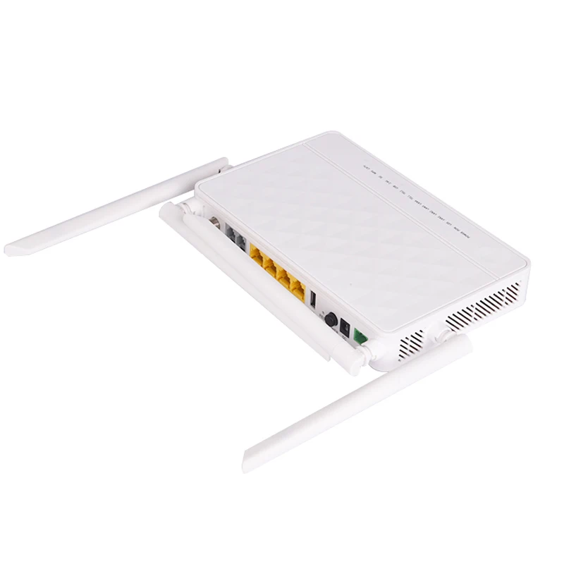 ISP Use Dual Band XPON Gpon ONU FTTH Network SCAPC Equipment 2GE+2FE+2VOIP+2.4G+5G+CATV (5dBi Antenna) Router
ISP Use Dual Band XPON Gpon ONU FTTH Network SCAPC Equipment 2GE+2FE+2VOIP+2.4G+5G+CATV (5dBi Antenna) Router