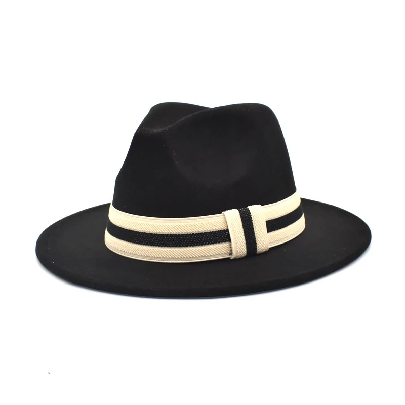

Классическая британская фетровая шляпа для мужчин и женщин, зимние фетровые шляпы из искусственной шерсти, модная джазовая шляпа, оптовая п...