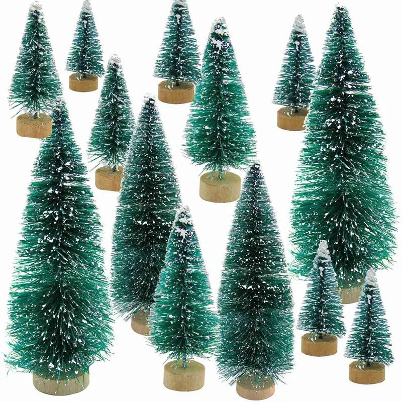 34 Pcs Mini Christmas Tree Snow Frost Small Pine Tree DIY Craft Desktop Decoration Christmas Ornaments Tree Decorations
34 Pcs Mini Christmas Tree Snow Frost Small Pine Tree DIY Craft Desktop Decoration Christmas Ornaments Tree Decorations
