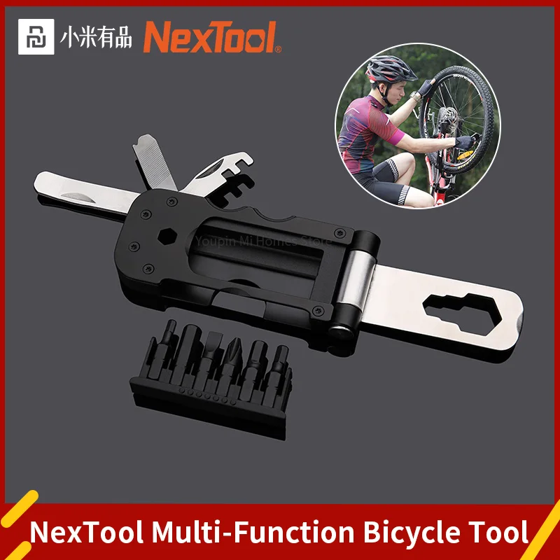 

Многофункциональный велосипедный инструмент Xiaomi Nextool, Многофункциональный магнитный всасывающий рукав, изысканный портативный велосипед...