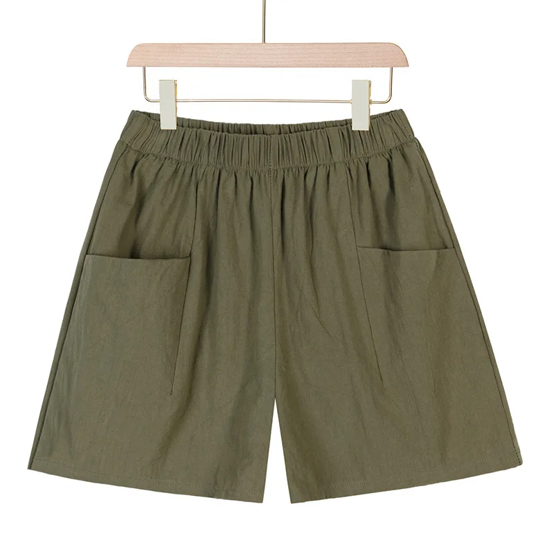Women summer shorts Casual Solid Cotton Linen shorts elastic waist two pockets for girls Soft female shorts S-XXL
Women summer shorts Casual Solid Cotton Linen shorts elastic waist two pockets for girls Soft female shorts S-XXL