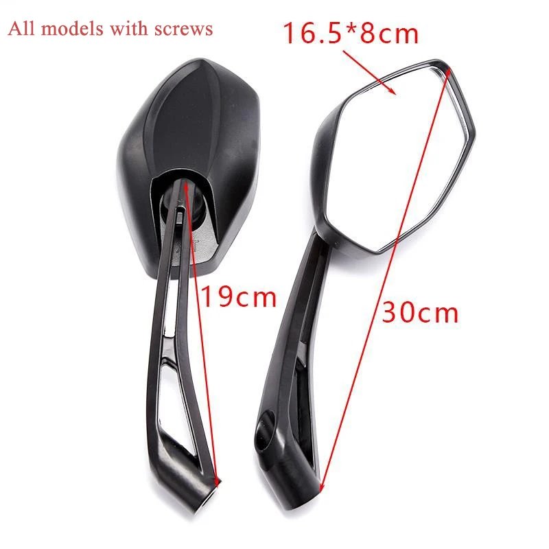 1pair Black Motorcycle Rearview Mirror Electric Scooter Adjustable Side Mirror Reflector DIY Moulding Parts Accessories
1pair Black Motorcycle Rearview Mirror Electric Scooter Adjustable Side Mirror Reflector DIY Moulding Parts Accessories