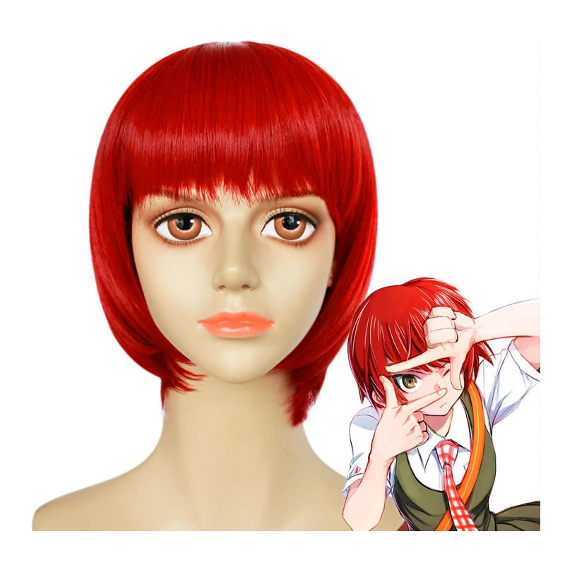 Danganronpa Koizumi Mahiru Women Red Short Wig Cosplay Costume Dangan Ronpa Heat Resistant Synthetic Hair Wigs
Danganronpa Koizumi Mahiru Women Red Short Wig Cosplay Costume Dangan Ronpa Heat Resistant Synthetic Hair Wigs