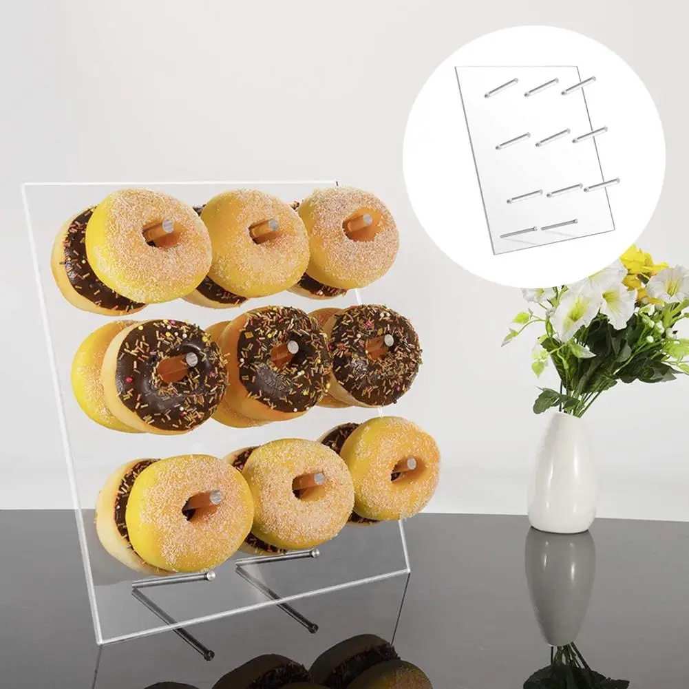 9 Pillars Acrylic Donut Stand Donut-Wall Display Board Display Shelf Donut Holder Stand Display Rack Wedding Birthday PartyDecor
9 Pillars Acrylic Donut Stand Donut-Wall Display Board Display Shelf Donut Holder Stand Display Rack Wedding Birthday PartyDecor