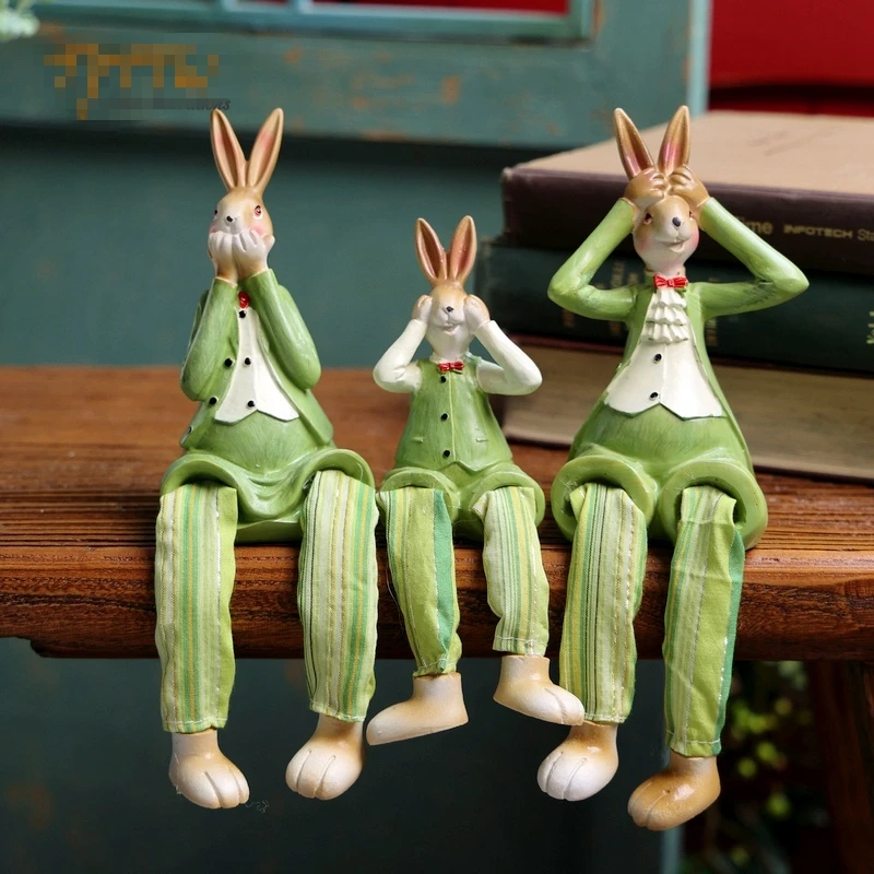 3Pcs Creative three no rabbits ornament hanging foot rabbit decoration easter bunny home furnishings
3Pcs Creative three no rabbits ornament hanging foot rabbit decoration easter bunny home furnishings