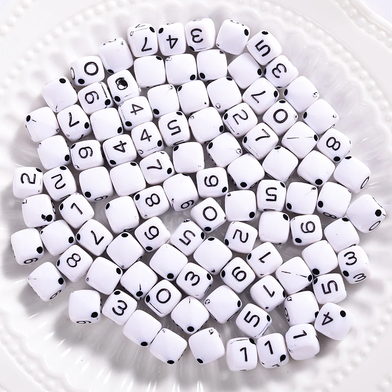 30-150Pcs White Square Digital Acrylic Beads Cute Letter Loose Spacer Beads Accessories For Jewelry Making DIY Bracelet Necklace
30-150Pcs White Square Digital Acrylic Beads Cute Letter Loose Spacer Beads Accessories For Jewelry Making DIY Bracelet Necklace