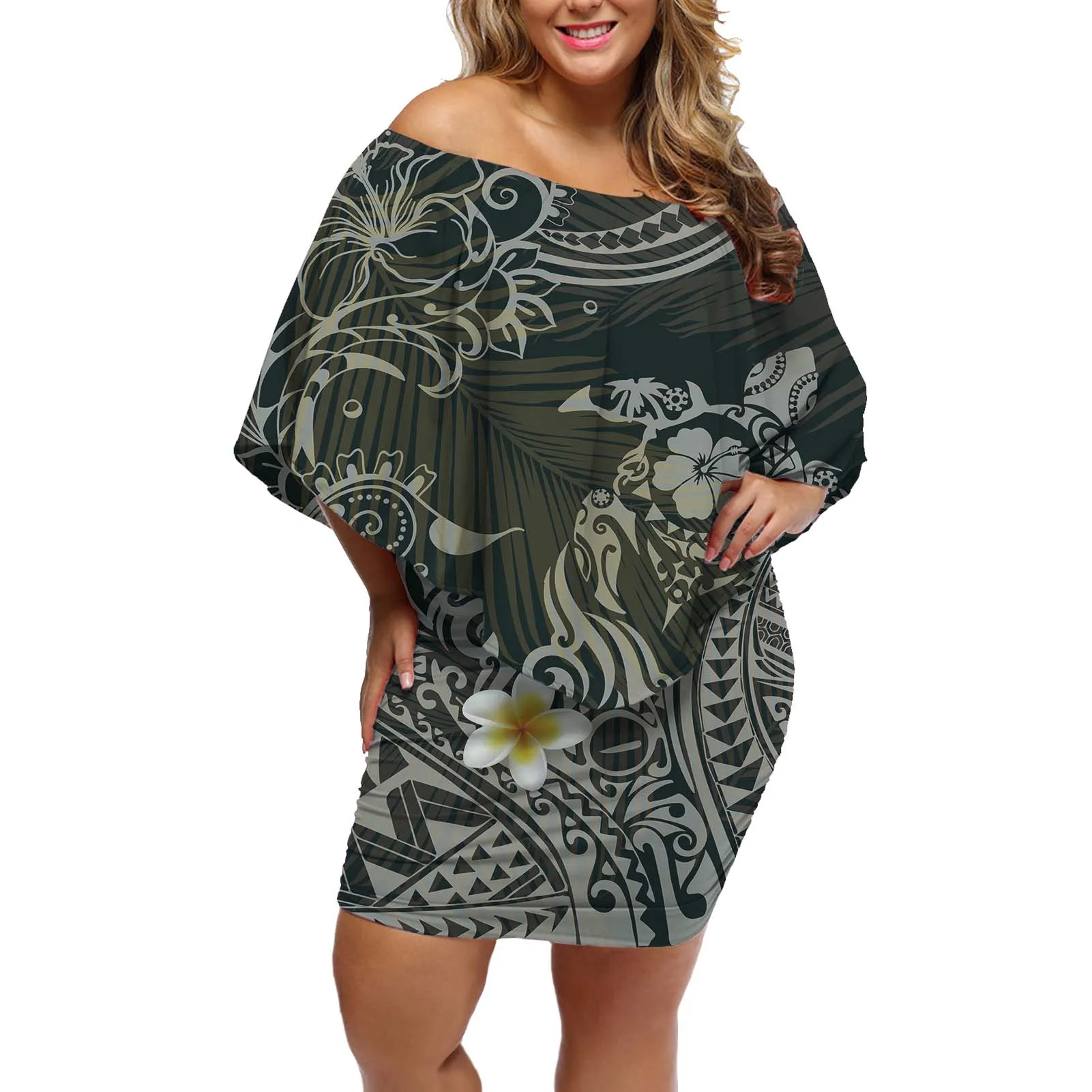 Hycool Light Green Fiji Sea Turtle Design Summer Casual Dress Sexy One-Shoulder Loose Dresses Wholesale Women Plus Size Clothing
Hycool Light Green Fiji Sea Turtle Design Summer Casual Dress Sexy One-Shoulder Loose Dresses Wholesale Women Plus Size Clothing