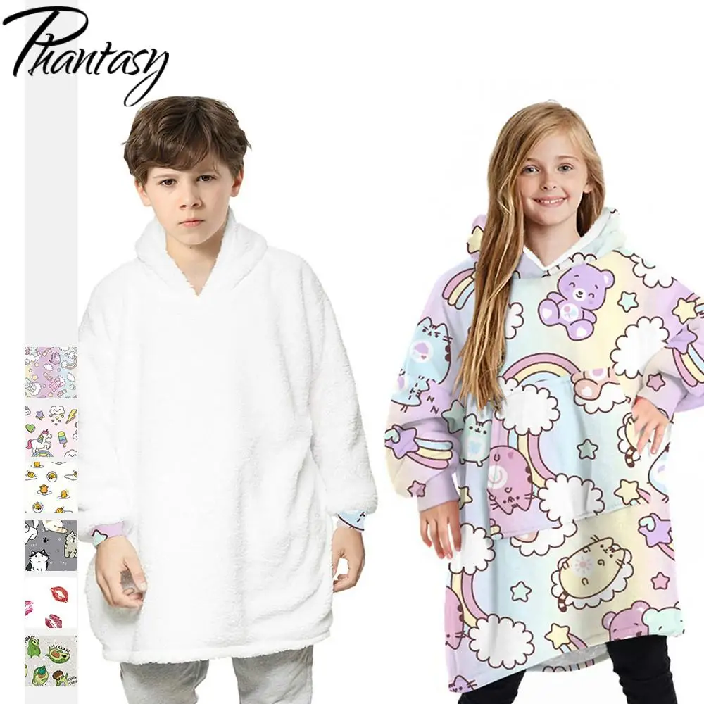 Phantasy Kid Unicorn Blanket Cartoon Warm Fleece Hoodie Boy Girl Pullover Sleepwear Sweatshirts Oversized Jacket Tracksuit
Phantasy Kid Unicorn Blanket Cartoon Warm Fleece Hoodie Boy Girl Pullover Sleepwear Sweatshirts Oversized Jacket Tracksuit