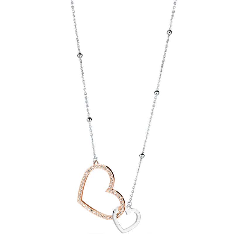 Brosway Original Fashion Jewelry Ladies Titanium Steel Necklace Silver Chain Necklace Trendy Heart-shaped Necklace for Women
Brosway Original Fashion Jewelry Ladies Titanium Steel Necklace Silver Chain Necklace Trendy Heart-shaped Necklace for Women