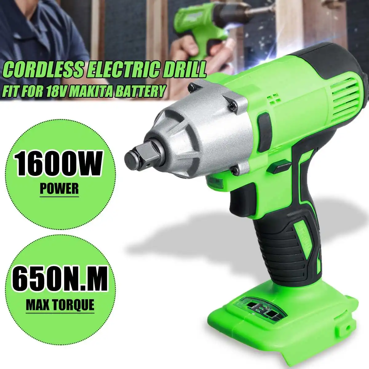 Гайковерт Drillpro ударный, 1/2 Н · м, аккумуляторный, с разъемом беспроводной ключ, для аккумуляторов Makita
Гайковерт Drillpro ударный, 1/2 Н · м, аккумуляторный, с разъемом беспроводной ключ, для аккумуляторов Makita
