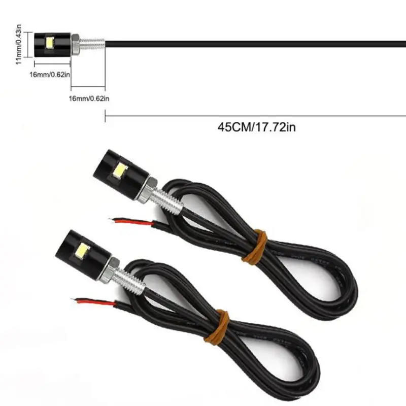 2PCS License Plate Light Screw Bolt Lamp 12V White LED Bulb, Waterproof/Rainproof, Black Aluminium Light Holder
2PCS License Plate Light Screw Bolt Lamp 12V White LED Bulb, Waterproof/Rainproof, Black Aluminium Light Holder