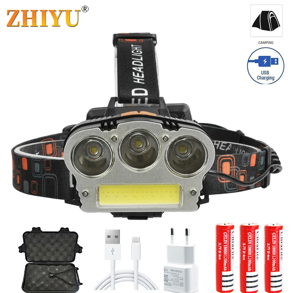 Налобный фонарь ZHIYU T6 + COB, красный и белый светильник, мощный налобный светильник онарь, USB, перезаряжаемый, для рыбалки, кемпинга, аккумулято...
Налобный фонарь ZHIYU T6 + COB, красный и белый светильник, мощный налобный светильник онарь, USB, перезаряжаемый, для рыбалки, кемпинга, аккумулято...