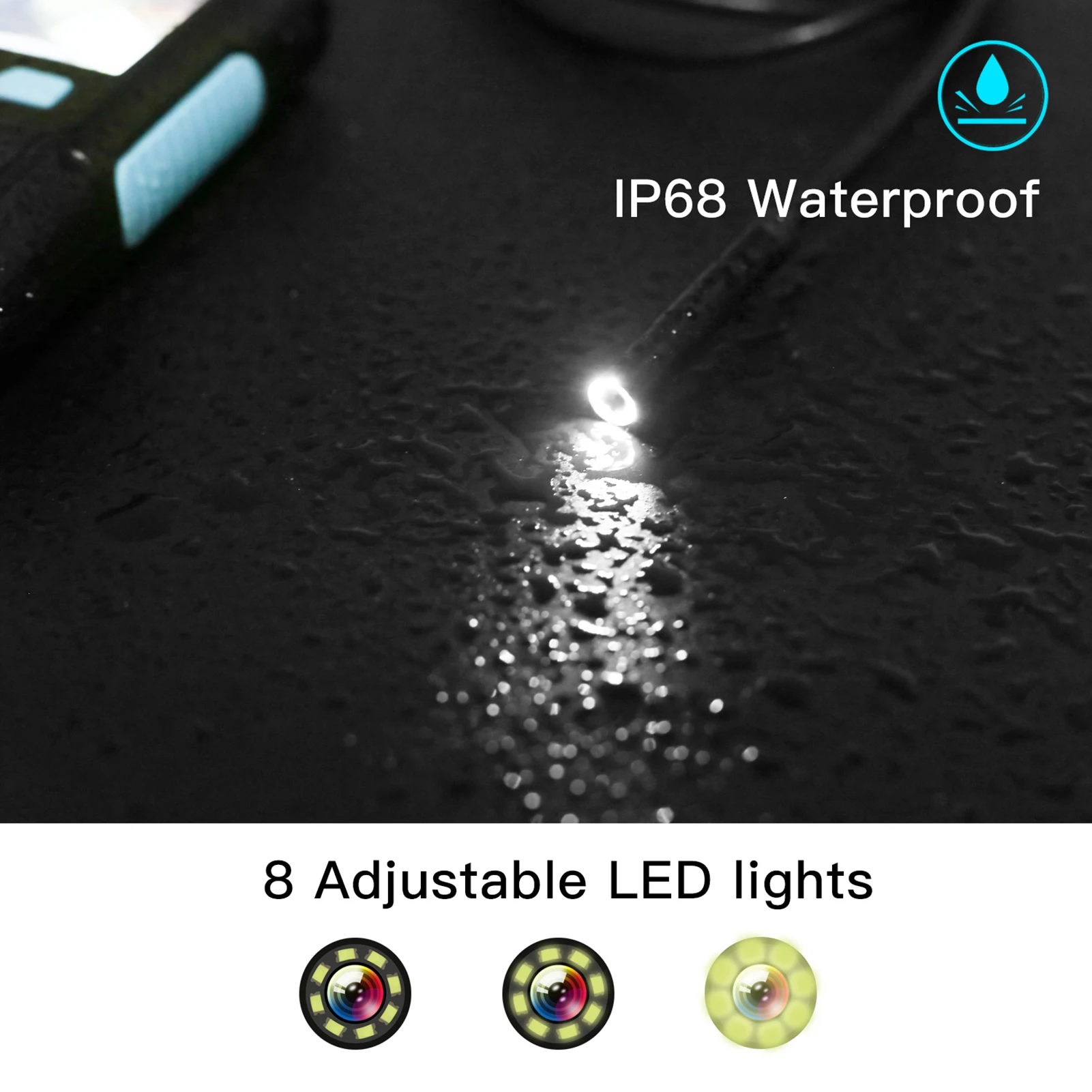 Endoscope Camera LCD Screen HD 1080P 3.9/5.5mm Lens IP68 Handheld Endoscope I-ndustrial Home Digital Endoscopes with 8 LED Light
Endoscope Camera LCD Screen HD 1080P 3.9/5.5mm Lens IP68 Handheld Endoscope I-ndustrial Home Digital Endoscopes with 8 LED Light