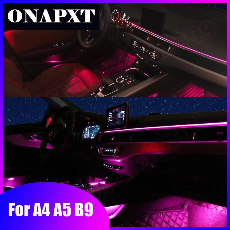 For Audi A4 A5 B9 2017-2019 Neon Ambient Light MMI Control Decorative Dashboard LED Atmosphere Lamp illuminated Strip 30 Colors
For Audi A4 A5 B9 2017-2019 Neon Ambient Light MMI Control Decorative Dashboard LED Atmosphere Lamp illuminated Strip 30 Colors