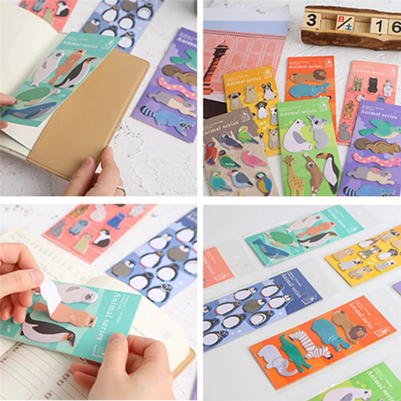 8 Styles Cartoon Animal Shaped Memo Pad Bookmarks School Supplies Self-adhesive Paper Sticky Notes Stationery Planner Stickers
8 Styles Cartoon Animal Shaped Memo Pad Bookmarks School Supplies Self-adhesive Paper Sticky Notes Stationery Planner Stickers