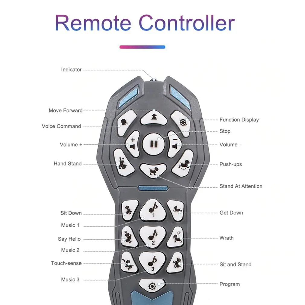 Remote Control Robot Dog Toy Voice Control Music Dancing Toy Electronic Robot Dog Stunt Dog Toy for Kids Birthday Gift
Remote Control Robot Dog Toy Voice Control Music Dancing Toy Electronic Robot Dog Stunt Dog Toy for Kids Birthday Gift
