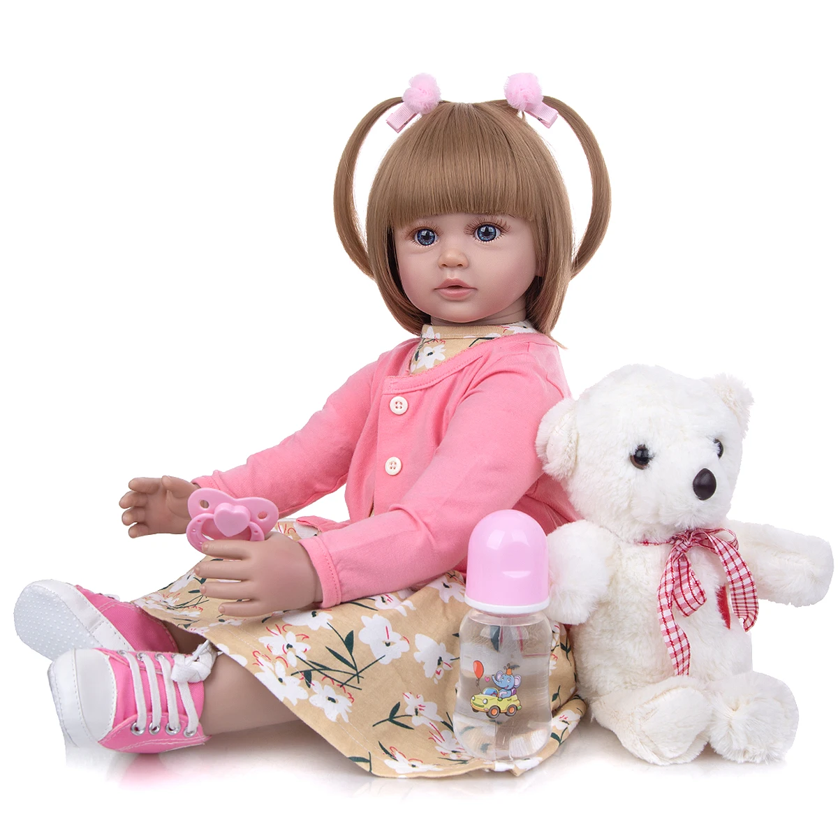 24 inch baby Reborn Dolls Vinyl Toys For Girls Realistic Baby Doll Lifelike Soft Toddler Bebe Reborn boneca
24 inch baby Reborn Dolls Vinyl Toys For Girls Realistic Baby Doll Lifelike Soft Toddler Bebe Reborn boneca