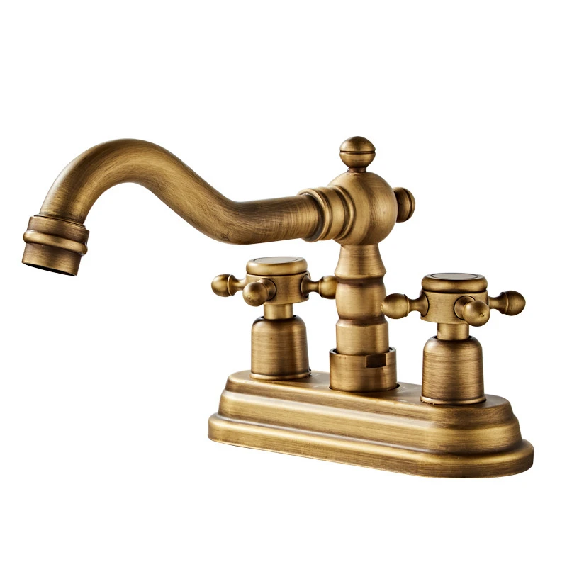Basin Faucets Bronze Brushed Bathroom Sink Faucet Dual Handle Dual Hole Bathroom taps Brass Water Mixer Tap
Basin Faucets Bronze Brushed Bathroom Sink Faucet Dual Handle Dual Hole Bathroom taps Brass Water Mixer Tap