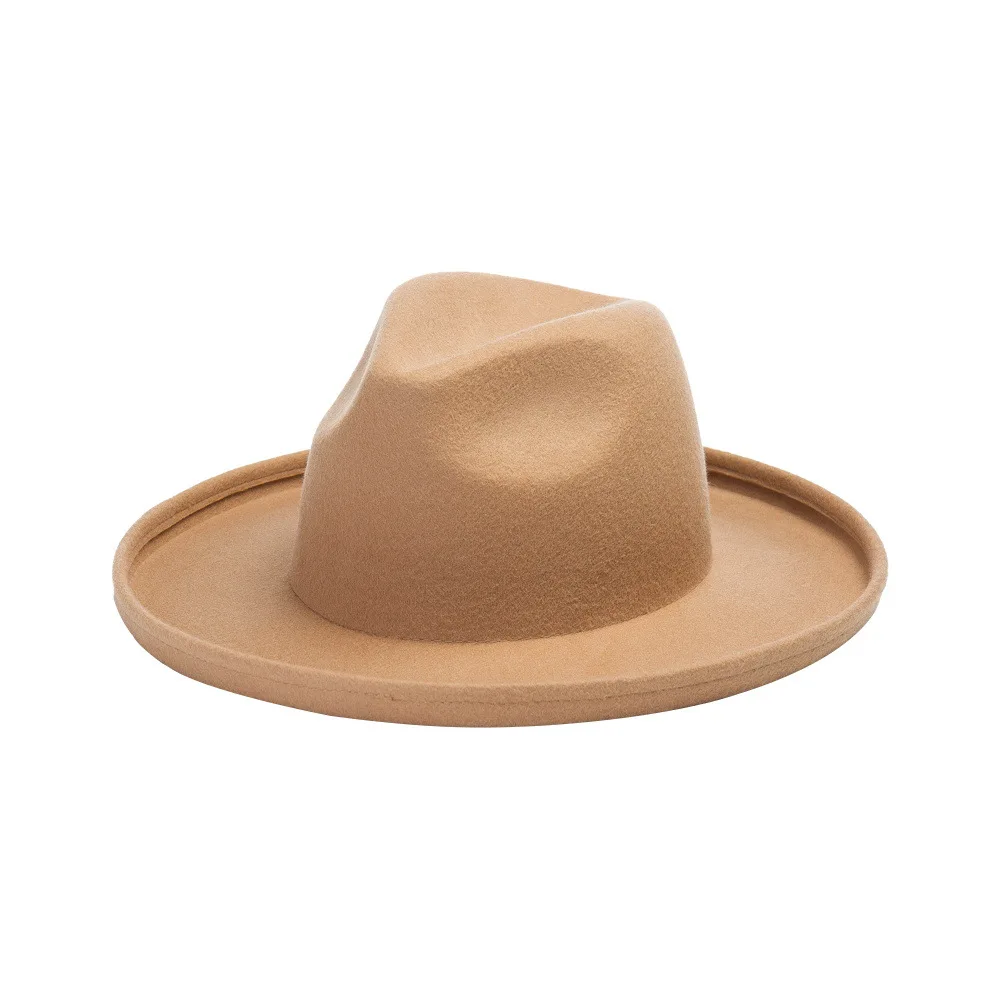 European American autumn and winter new style wide-brimmed wool woolen jazz hat outdoor shopping stage style wool felt top hat
European American autumn and winter new style wide-brimmed wool woolen jazz hat outdoor shopping stage style wool felt top hat