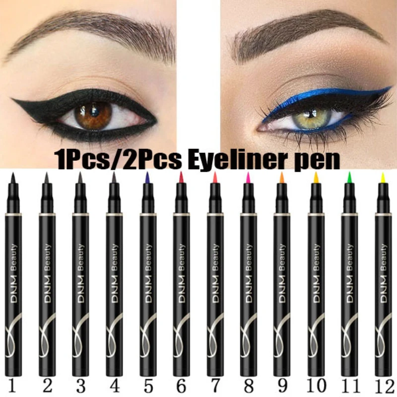 DNM12 Color Eyeliner Pen Not Blooming Matte Colorful Eye Liner Long-lasting Waterproof Sweatproof Smooth Liquid Eyeliners Makeup
DNM12 Color Eyeliner Pen Not Blooming Matte Colorful Eye Liner Long-lasting Waterproof Sweatproof Smooth Liquid Eyeliners Makeup