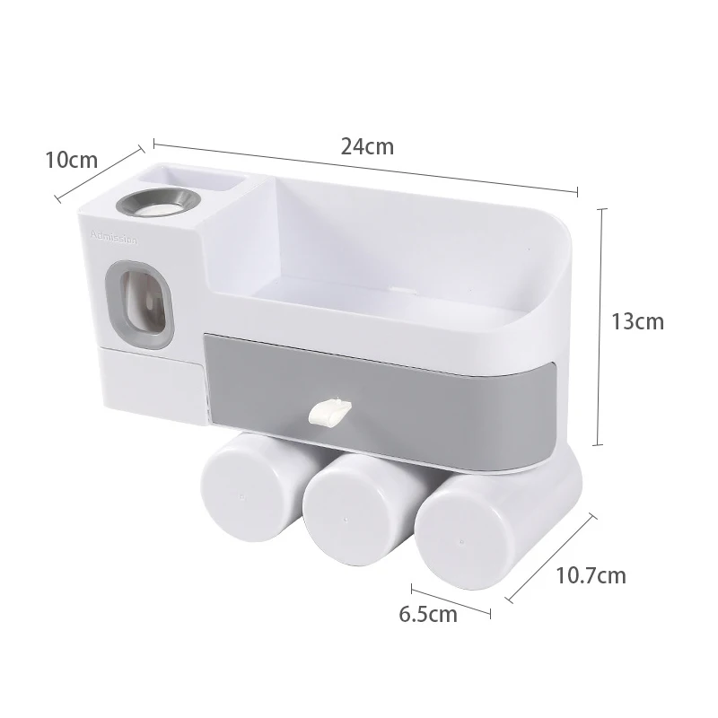 Bathroom Accessories organizer Set Toothbrush Holder Automatic Toothpaste Dispenser Holder Toothbrush Wall Mount Rack Tools Set
Bathroom Accessories organizer Set Toothbrush Holder Automatic Toothpaste Dispenser Holder Toothbrush Wall Mount Rack Tools Set