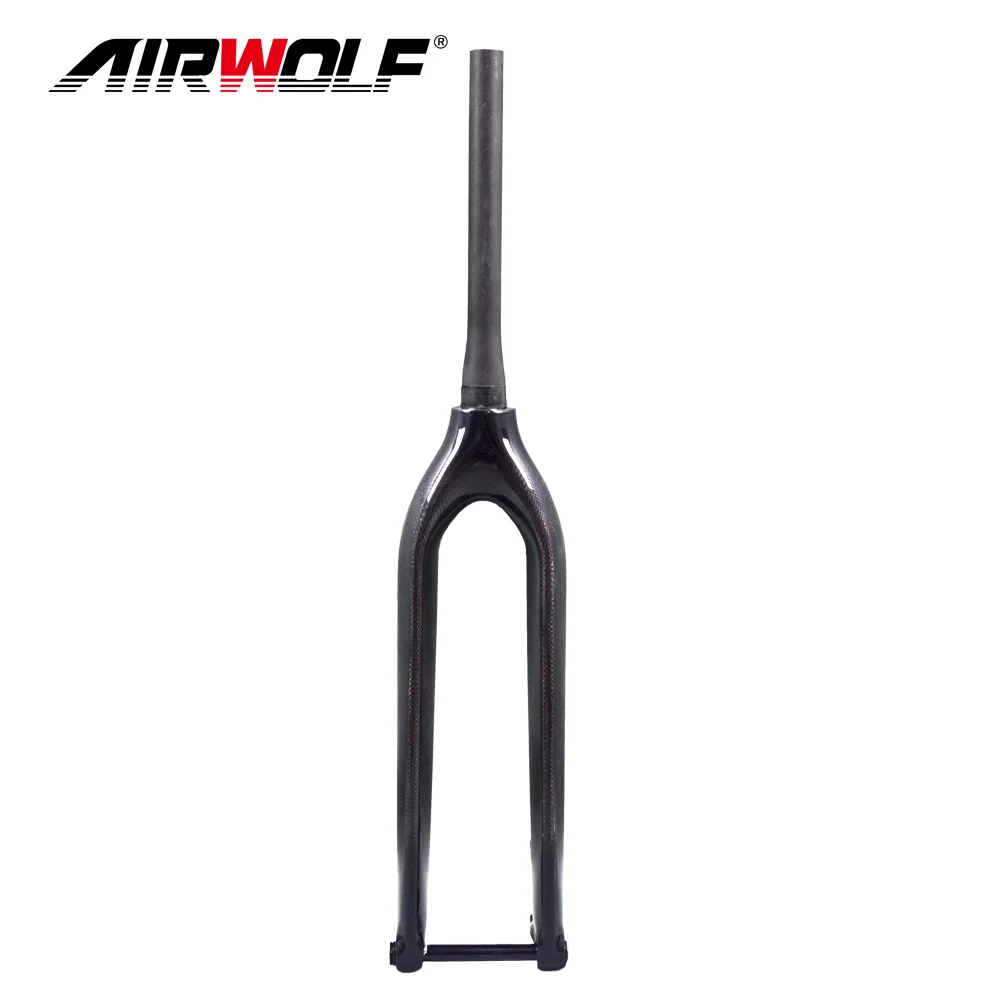 

AIRWOLF Carbon MTB Fork 29er Mountain Bike Forks Disc Brake 3K UD Bicycle Accessories Thru Axle 100*15mm Cycling Carbon Fork