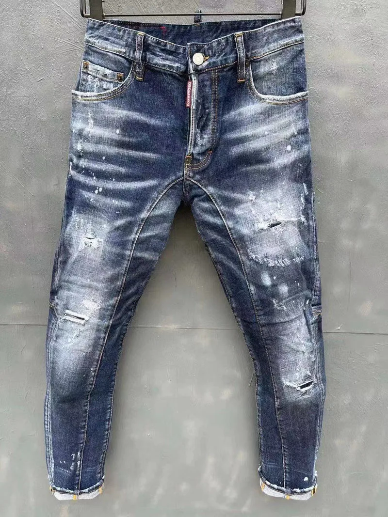 Новые мужские/мужские 2021 рваные D2 байкерские узкие джинсы мужские брюки DSQ2 T110
Новые мужские/мужские 2021 рваные D2 байкерские узкие джинсы мужские брюки DSQ2 T110