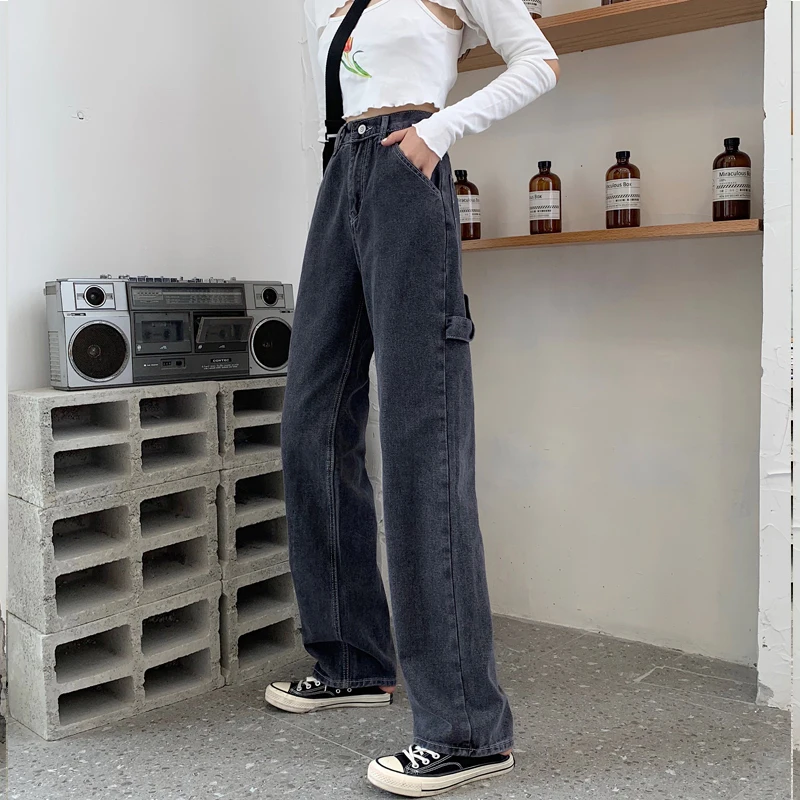 Wide Leg Black High Waist Women Jeans Denim Trousers Clothing Streetwear Vintage Quality Harajuku Straight Pants Spring Autumn
Wide Leg Black High Waist Women Jeans Denim Trousers Clothing Streetwear Vintage Quality Harajuku Straight Pants Spring Autumn