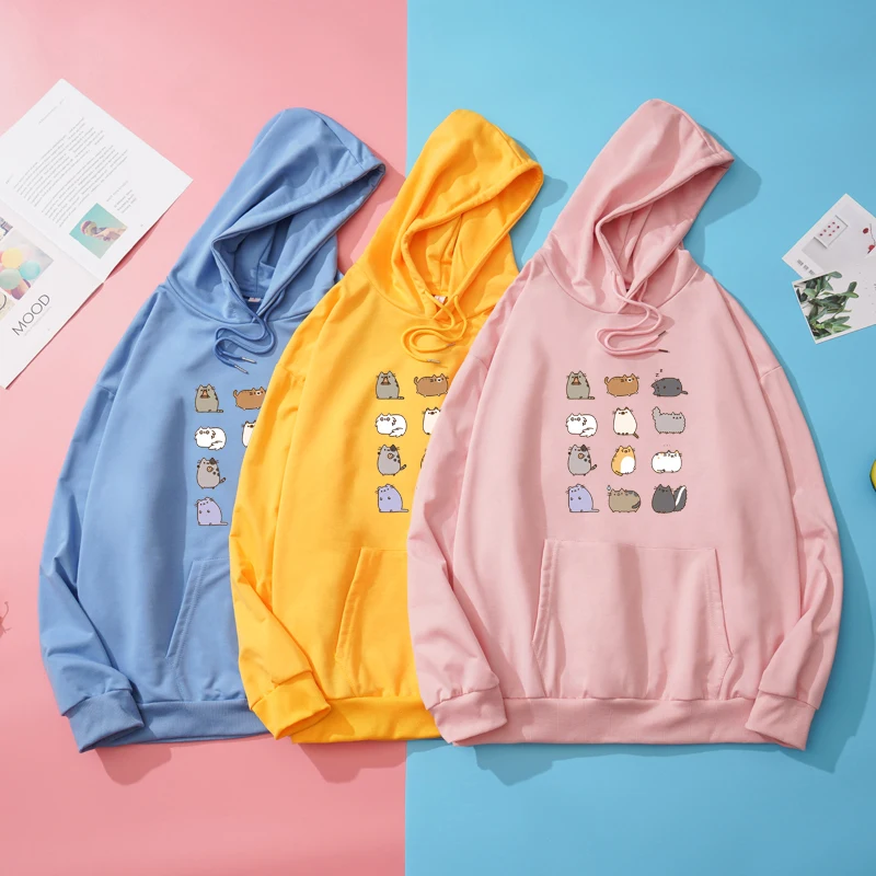 Women's Hooded Sweatshirts y2k Autumn Spring Loose Casual Korean Fashion Cute Cartoon Cat Printed Harajuku Kawaii Blouse Hoodies
Women's Hooded Sweatshirts y2k Autumn Spring Loose Casual Korean Fashion Cute Cartoon Cat Printed Harajuku Kawaii Blouse Hoodies