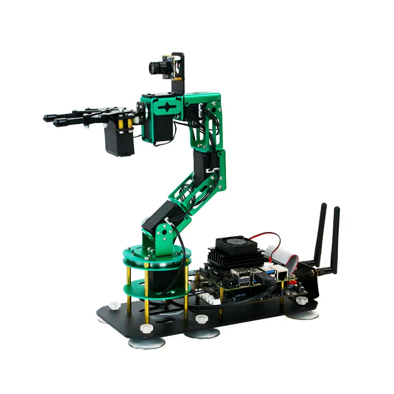 

JETSON NANO Robotic Arm Artificial Intelligence AI Visual Recognition ROS Open Source Programming Robot Kit