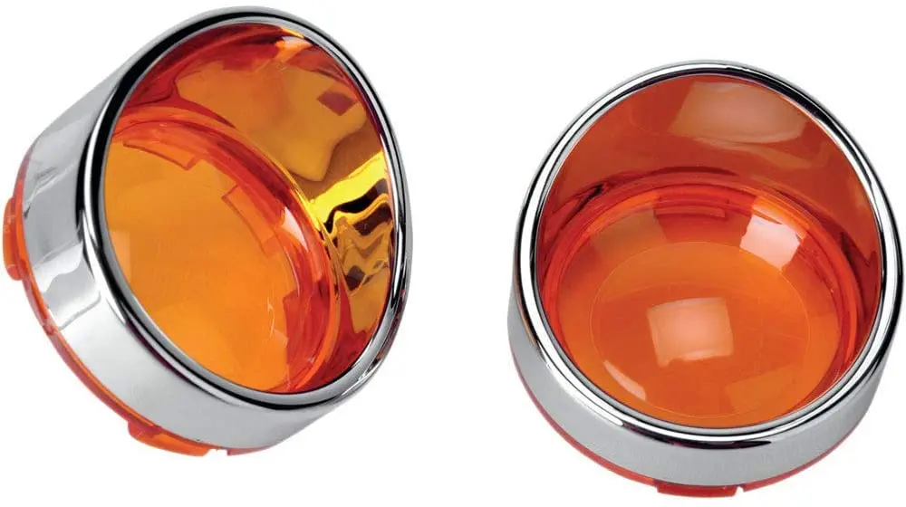 Amber Turn Signal Light Lens Cover Lenses Chrome Visor Ring for Harley Street Glide Road King
Amber Turn Signal Light Lens Cover Lenses Chrome Visor Ring for Harley Street Glide Road King
